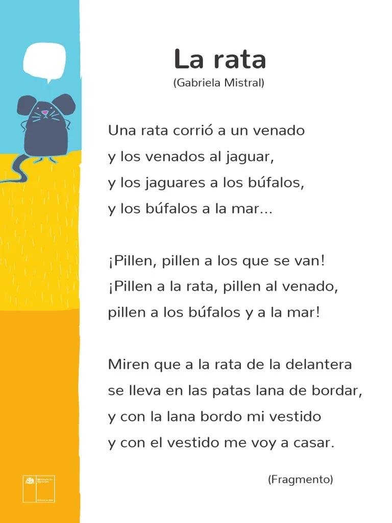 la rata de gabriela mistral - Cuál es la idea principal del poema la rata