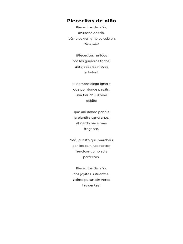 piececitos gabriela mistral análisis - Qué quiere decir el poema piececitos de Gabriela Mistral